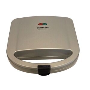 Cuisinart Sandwich Grill Silver Nonstick Dual‎ Pocket WM-SW2N